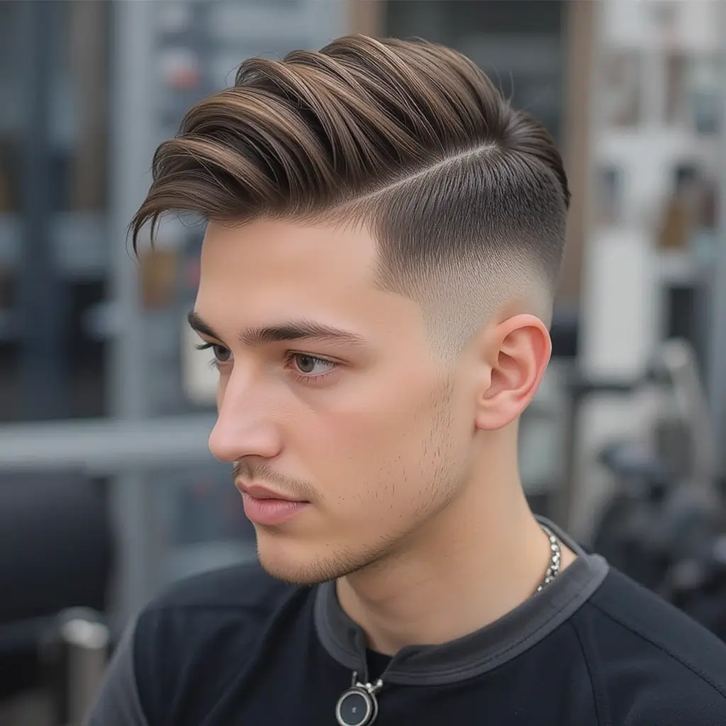 Burst Fade with Short Brush Waves