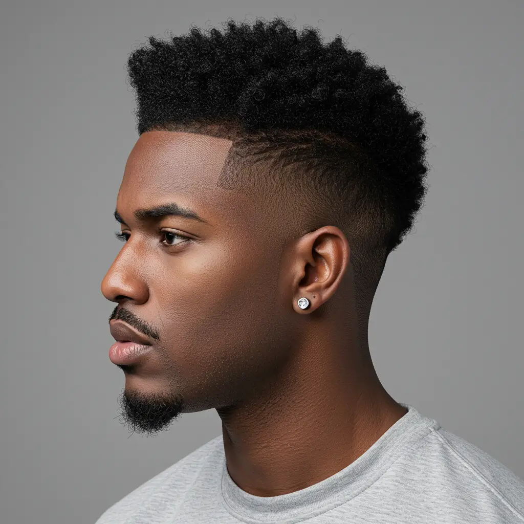 Burst Fade with Short Mohawk
