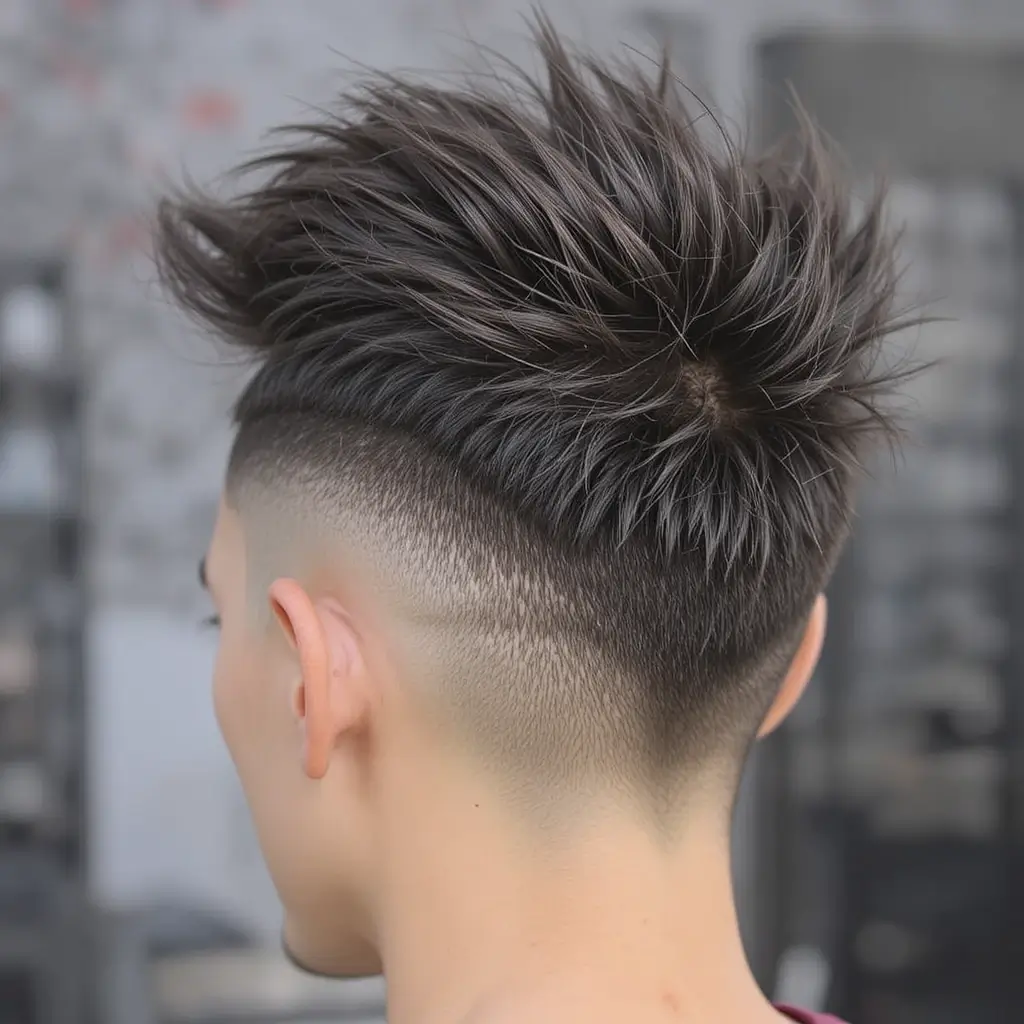 Burst Fade with Short Mohawk