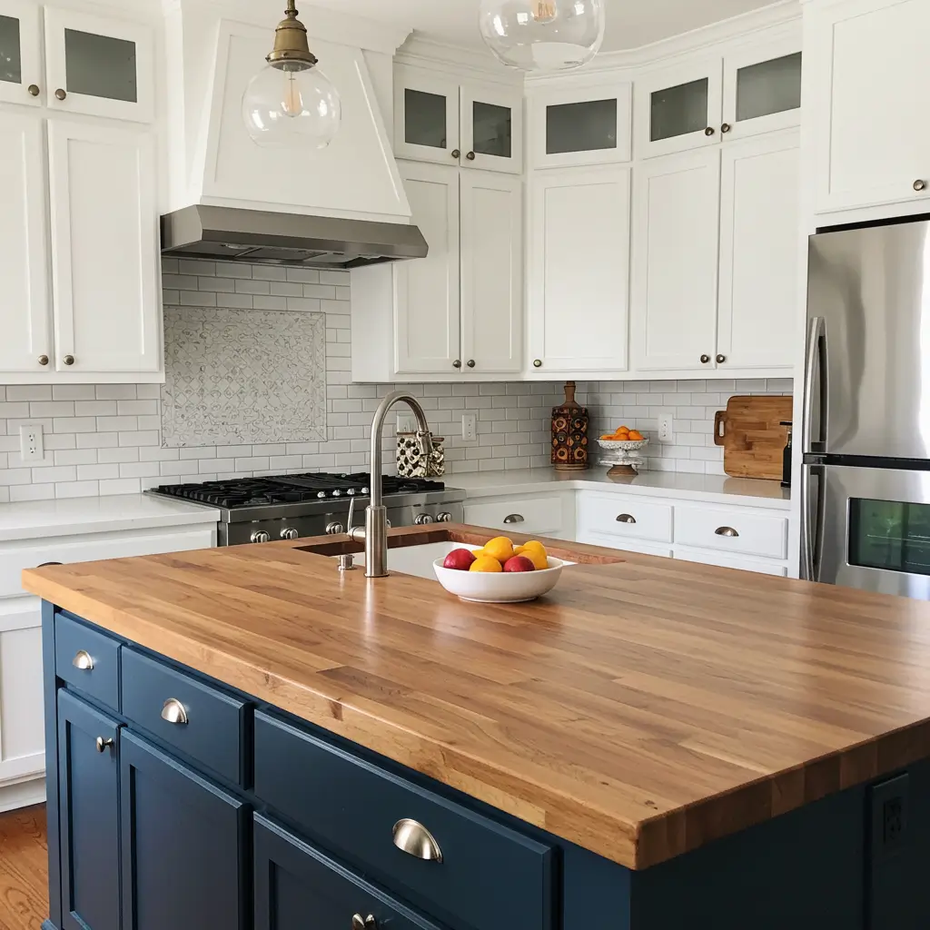 Butcher Block for a Warm, Rustic Feel