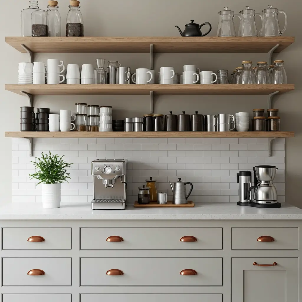 Cabinet-Free Coffee Wall