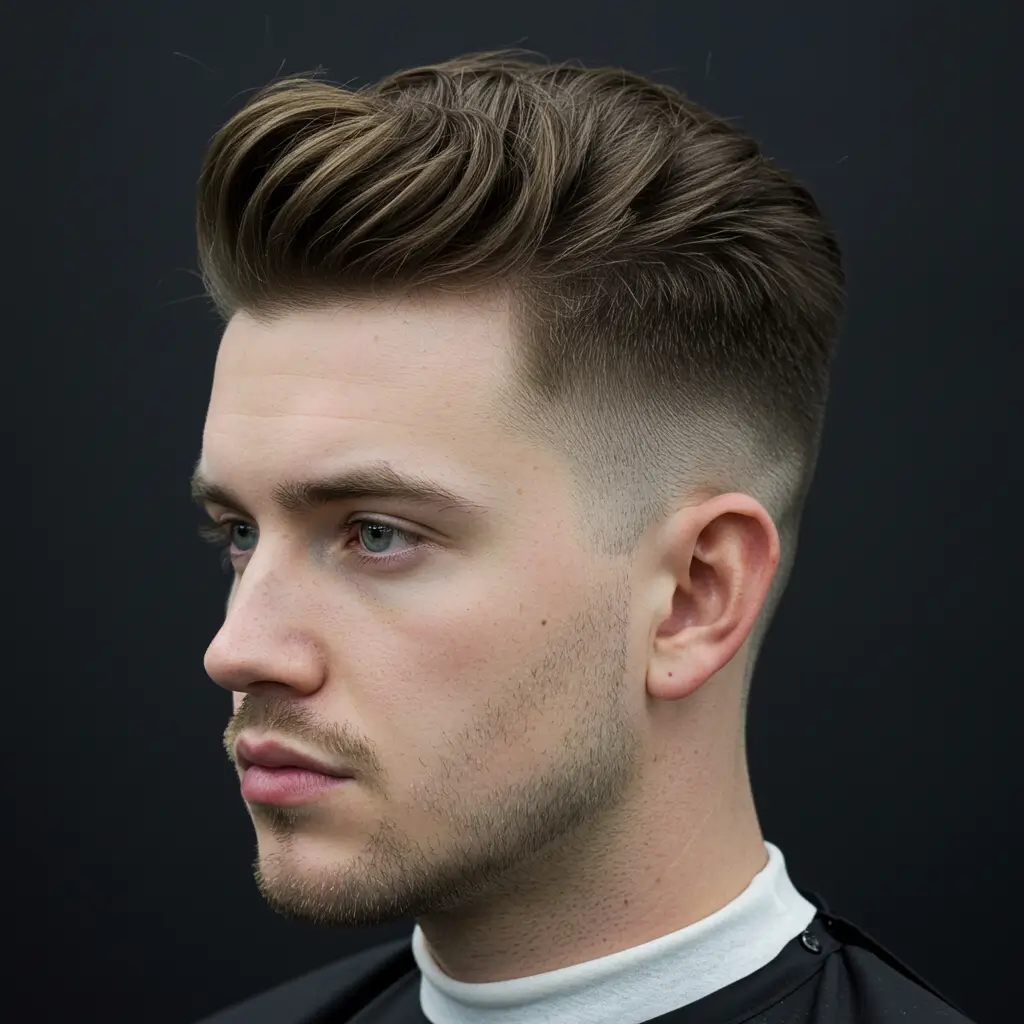 Classic Taper Fade with Pompadour