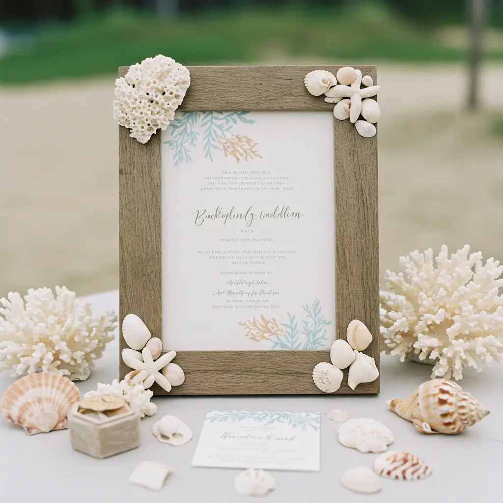 Coastal-Inspired Invitation Display