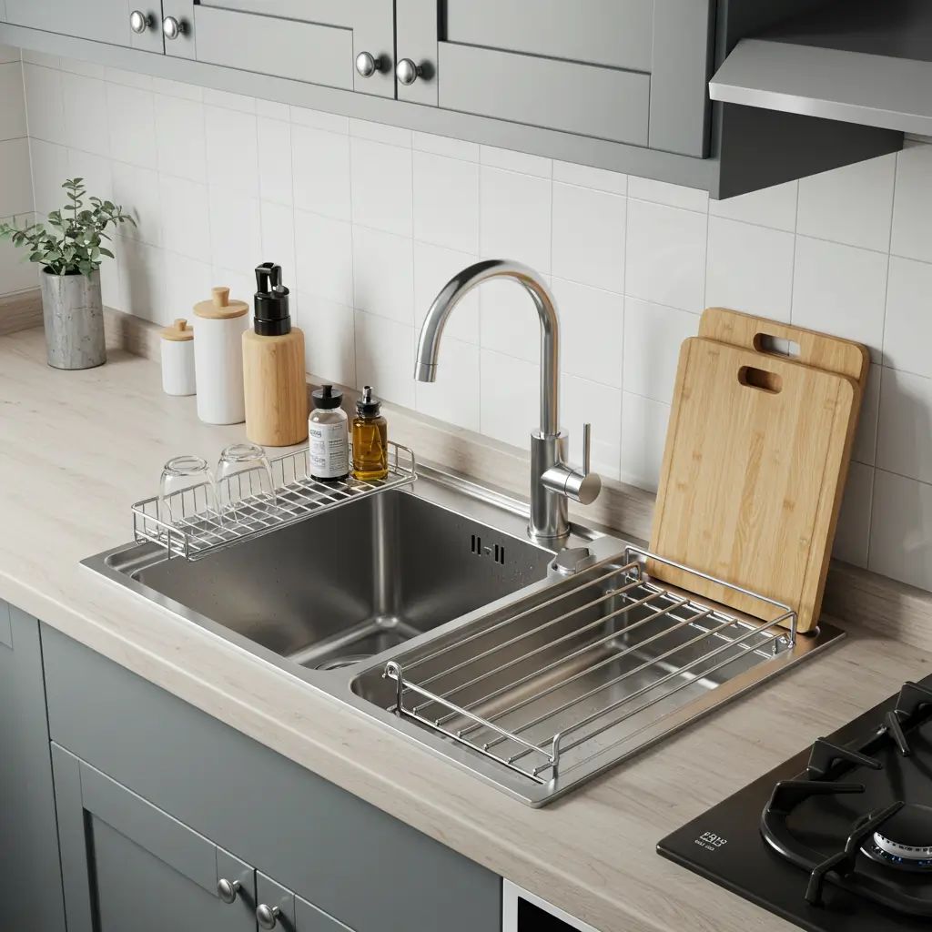 Compact Sink with Accessories