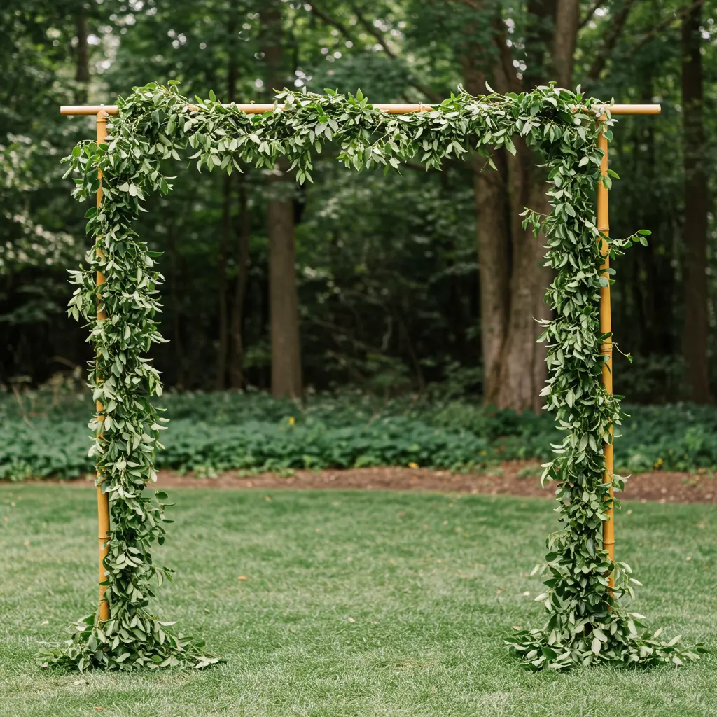 Concrete Wall with Green Accents