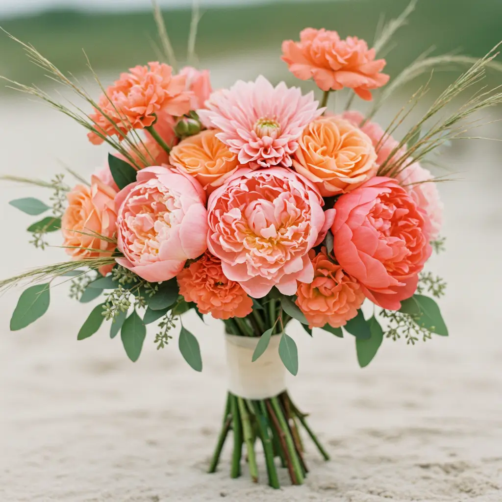 Coral-Inspired Floral Arrangements