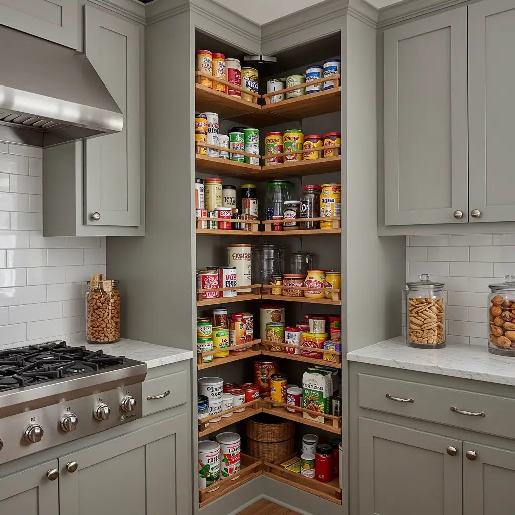 Create a Built-In Corner Pantry