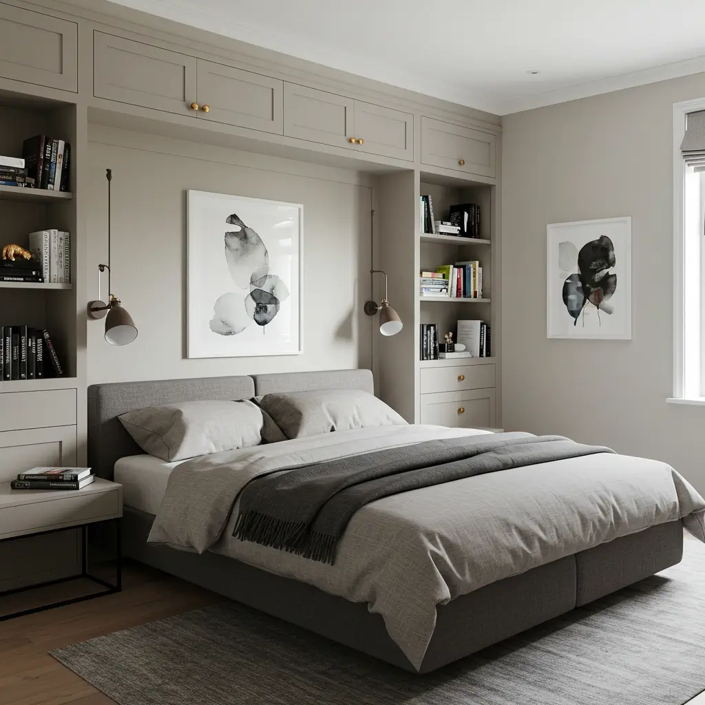 Create a Built-In Niche Behind the Bed