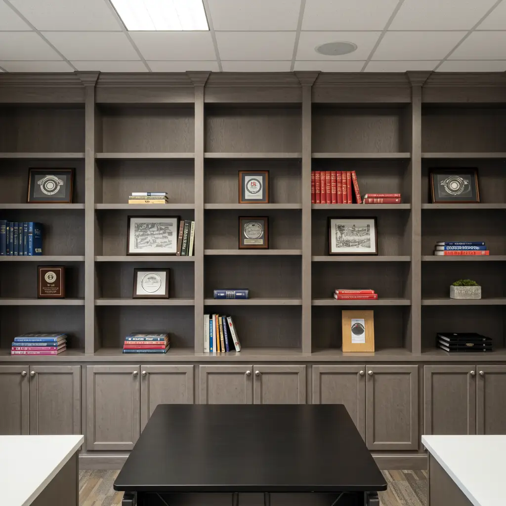 Custom Built-In Bookshelves