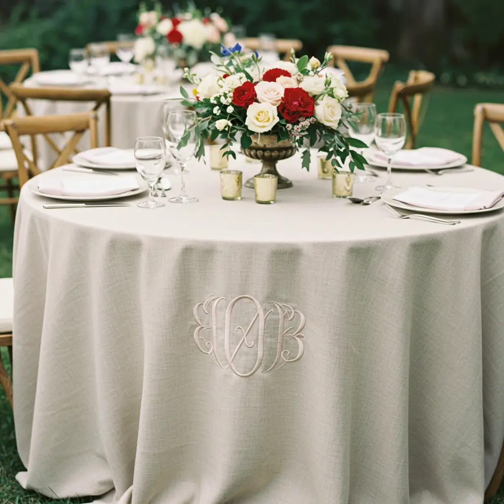 Custom Monogrammed Linens