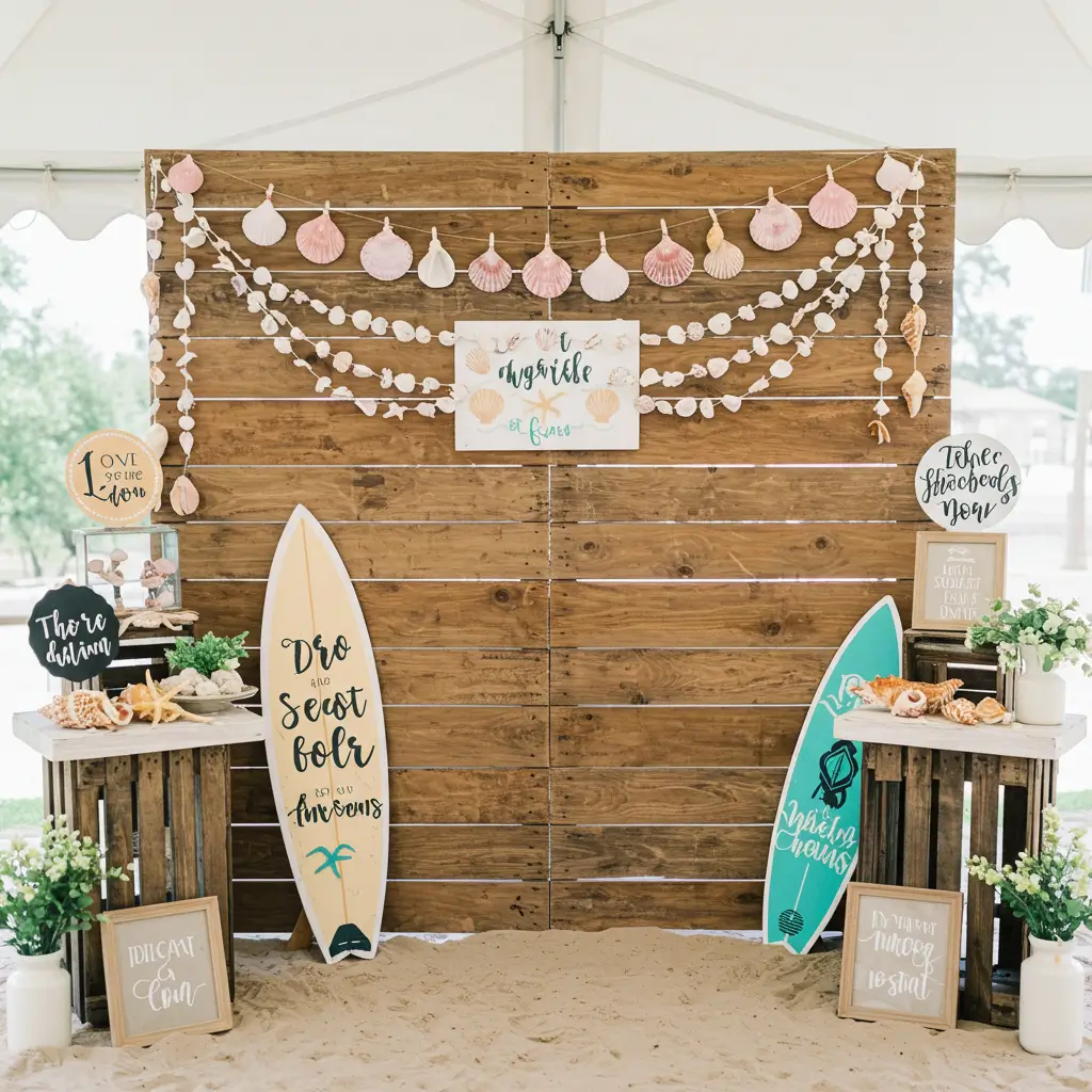 DIY Seashell Photo Booth