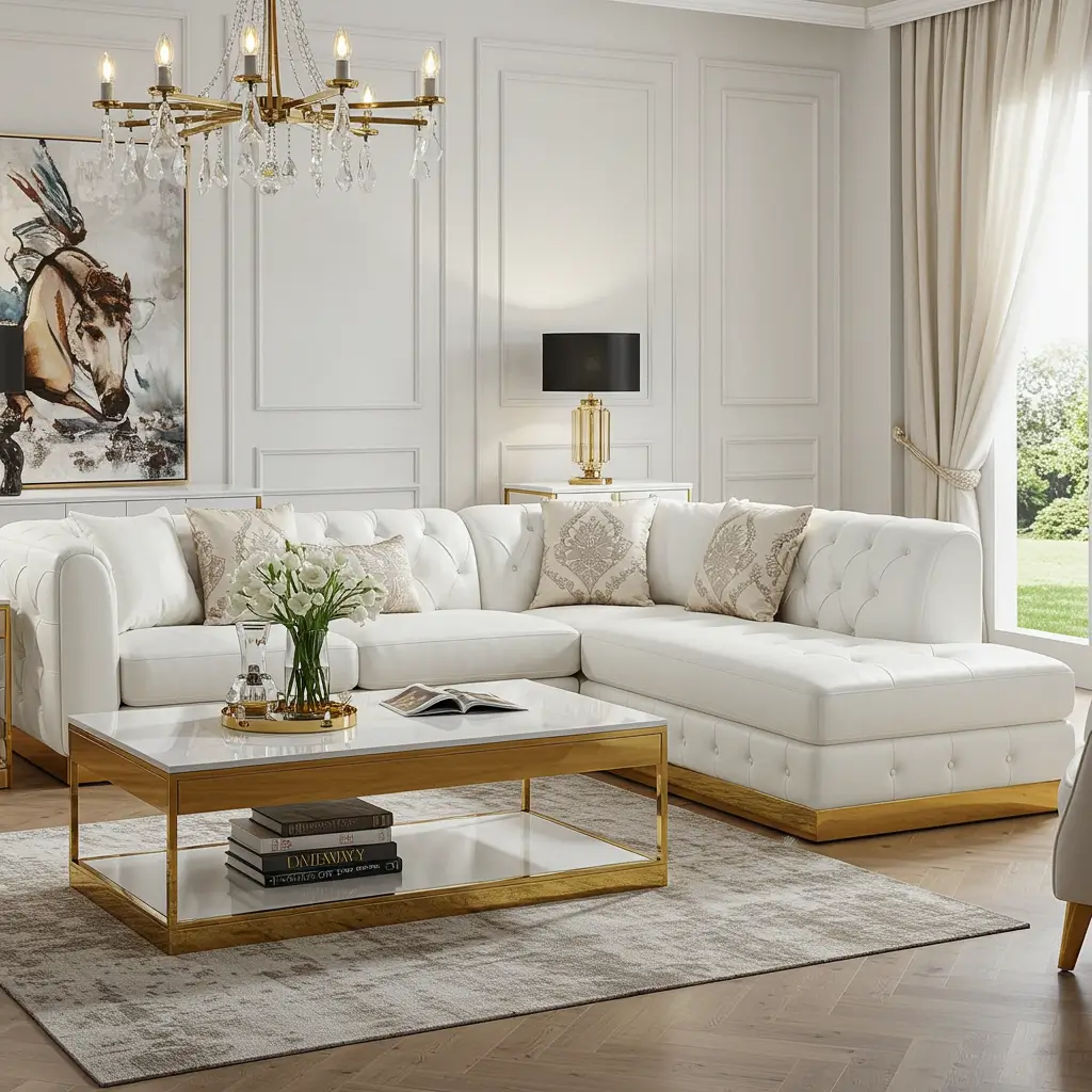 Daybed-Style Sofa in White