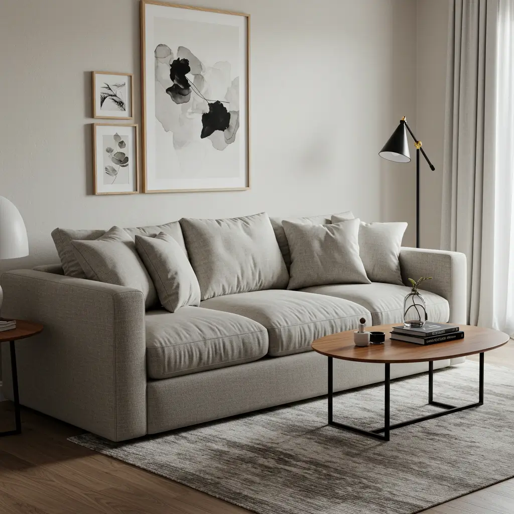 Deep-Seated Cloud Sofa for Luxe Comfort