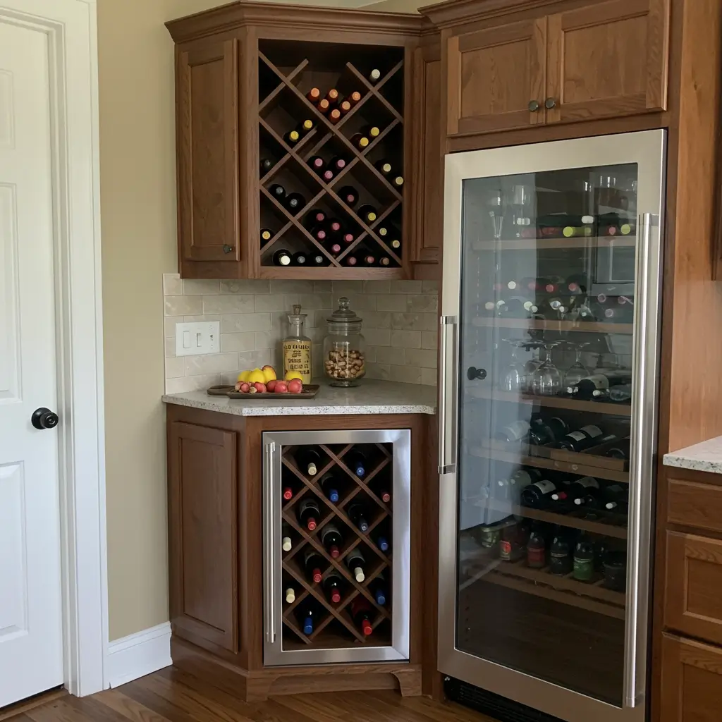 Design a Corner Wine Rack