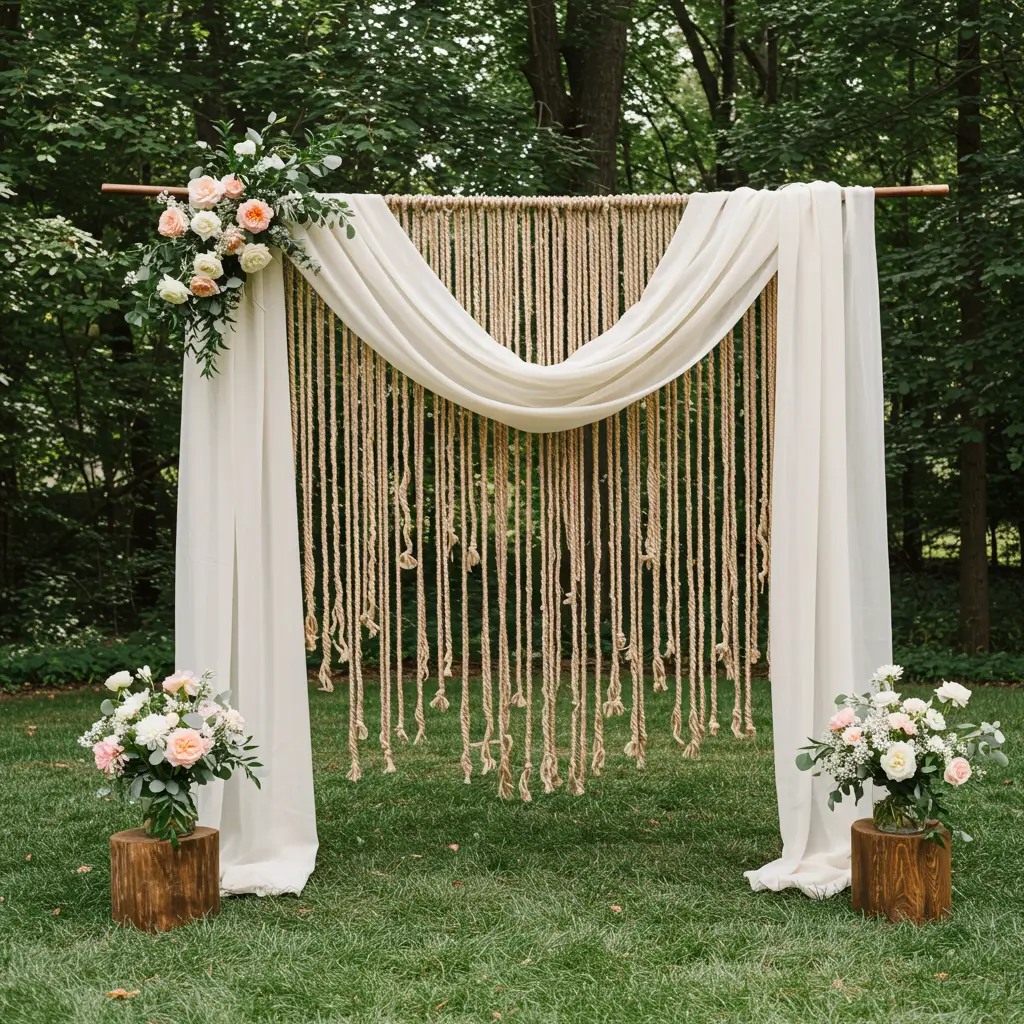 Draped Rope and Fabric