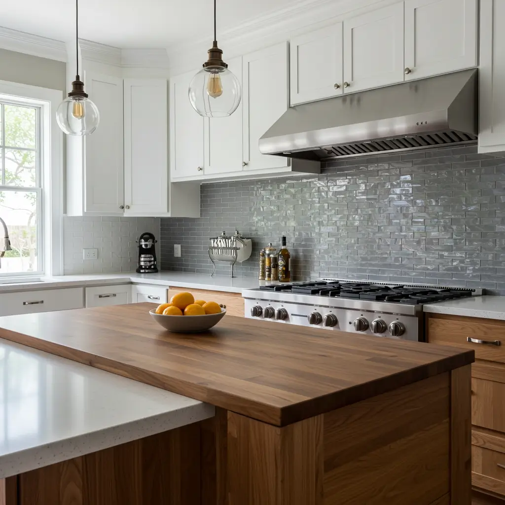 Dual-Tone Countertops for Visual Interest