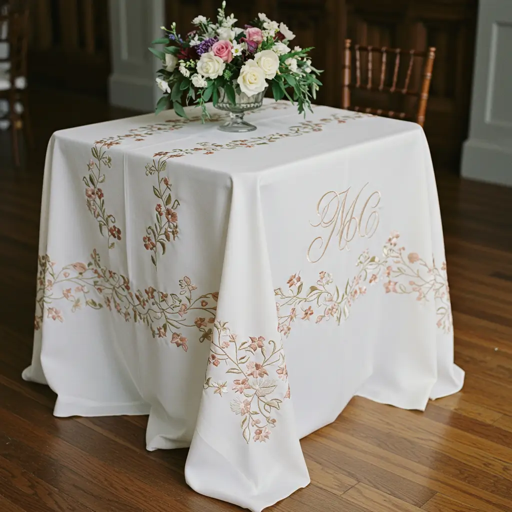 Embroidered Linens for Artisan Appeal