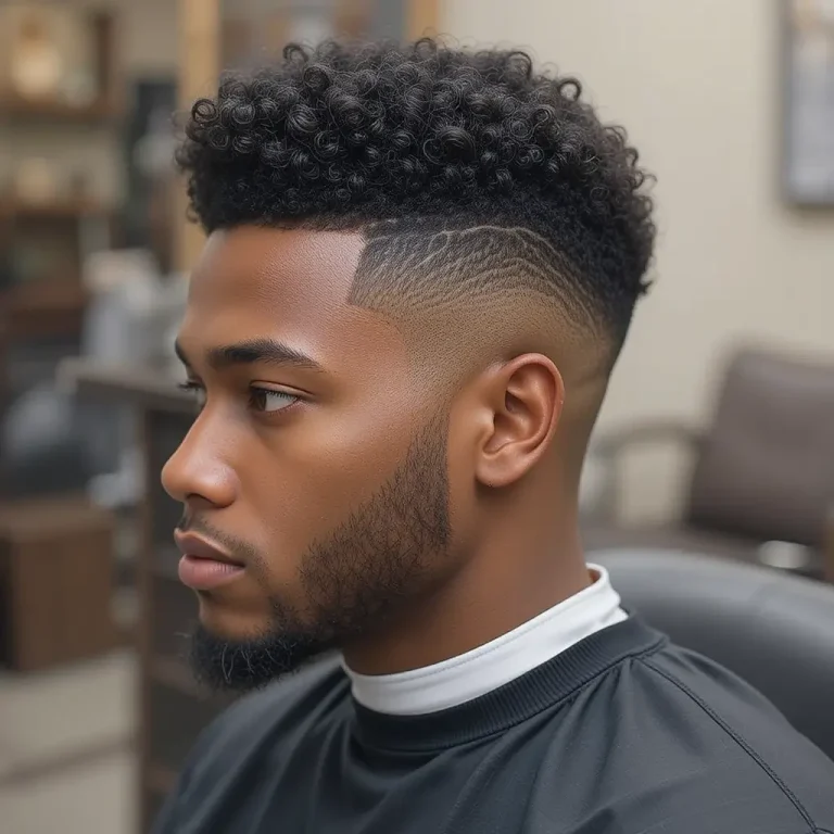 Fade Haircuts for Black Men with Curl Hair