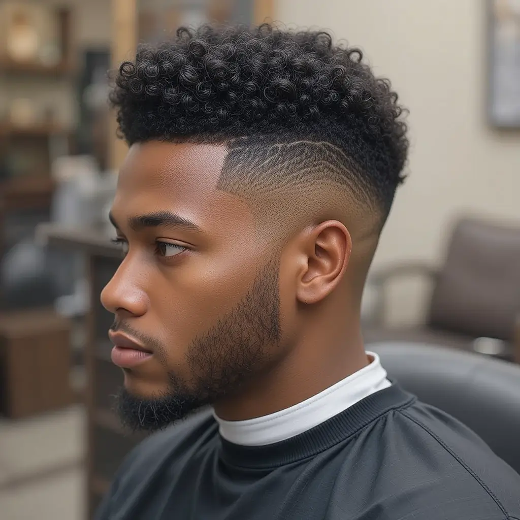 Fade Haircuts for Black Men with Curl Hair