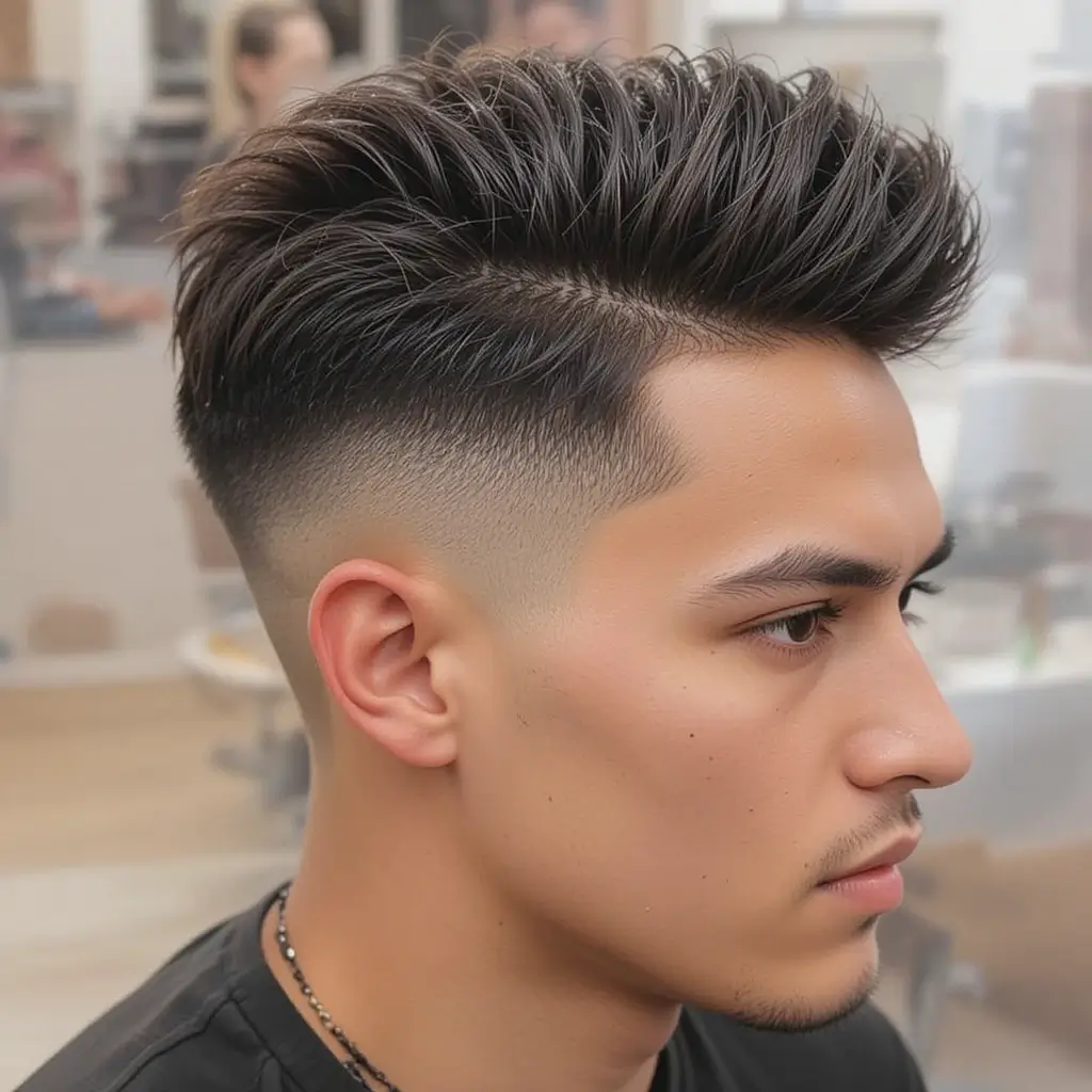 Fade with Short Quiff