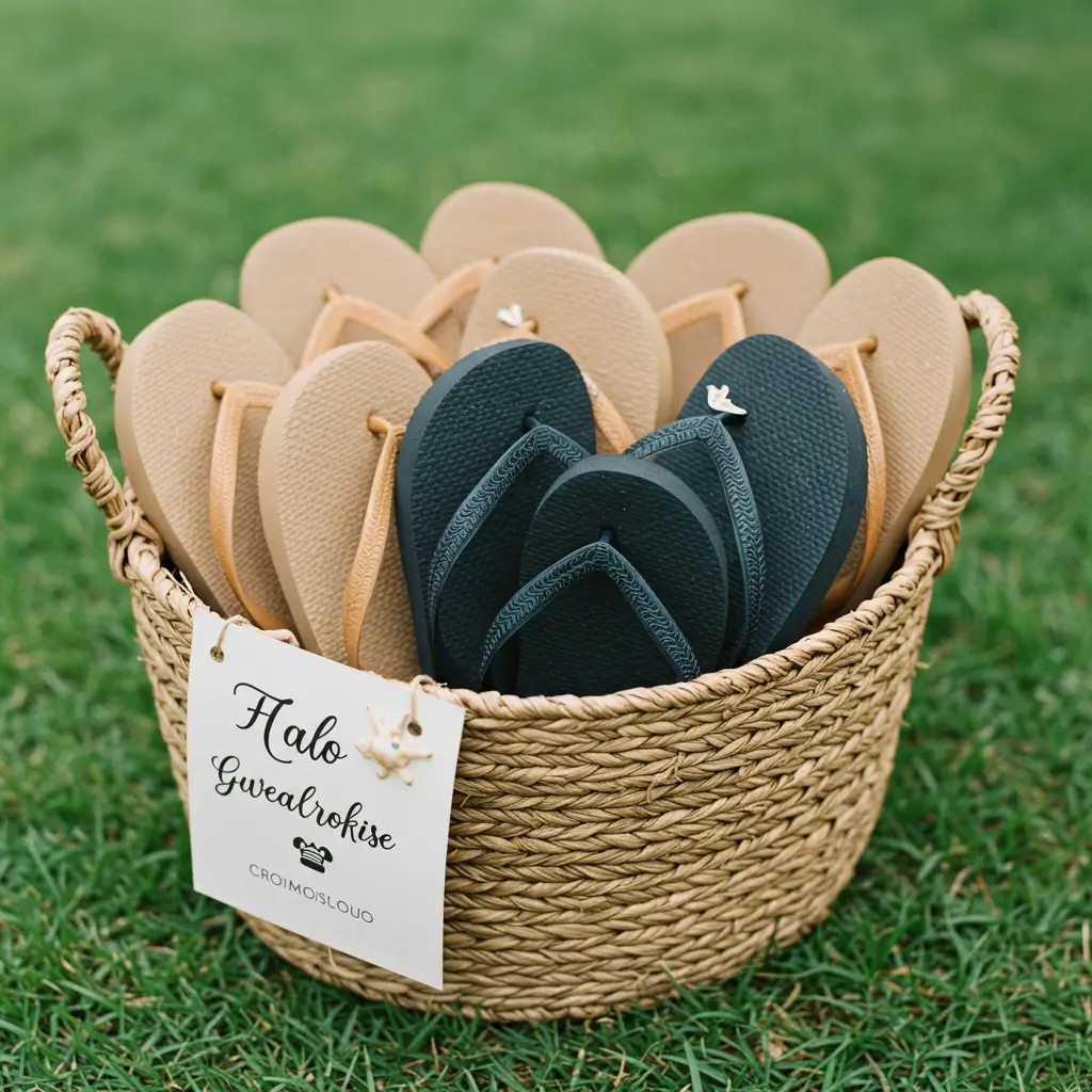 . Flip-Flop Basket for Guests