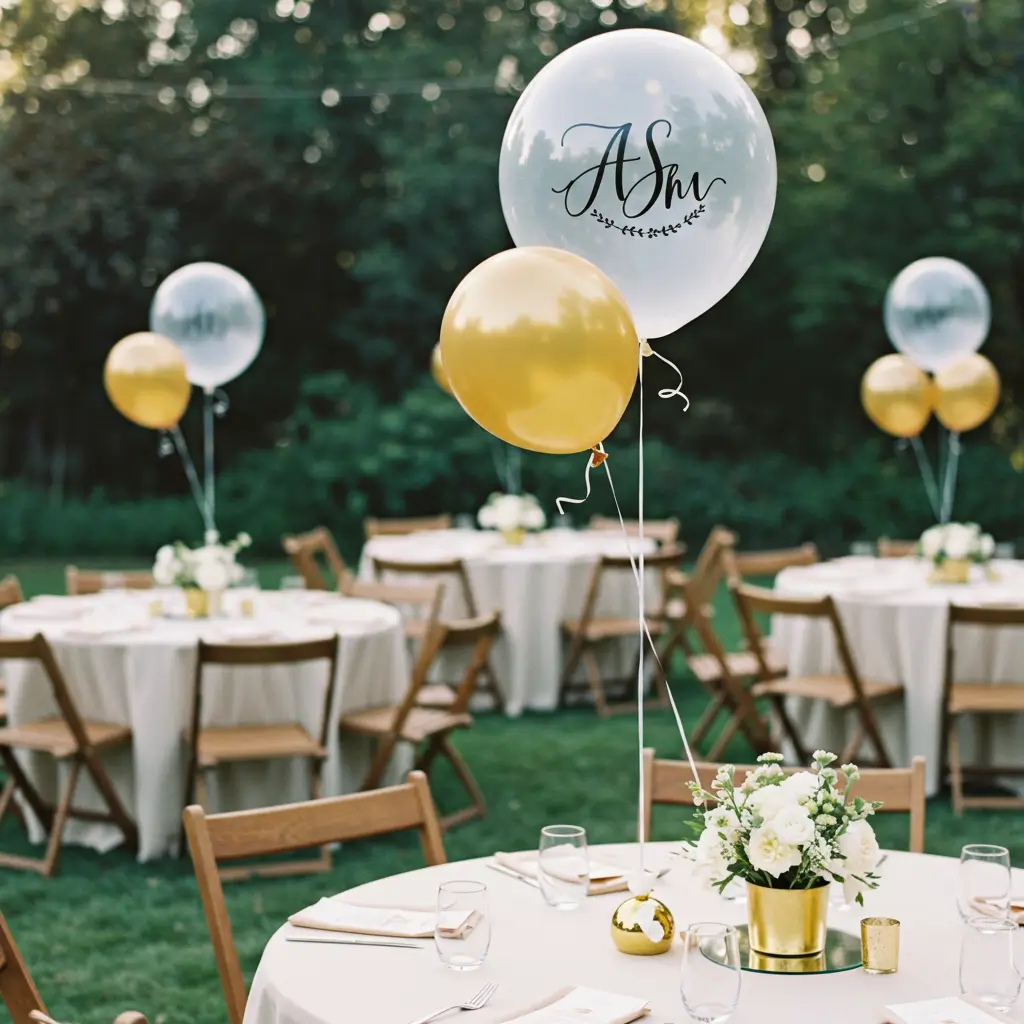 Floating Balloon Centerpieces