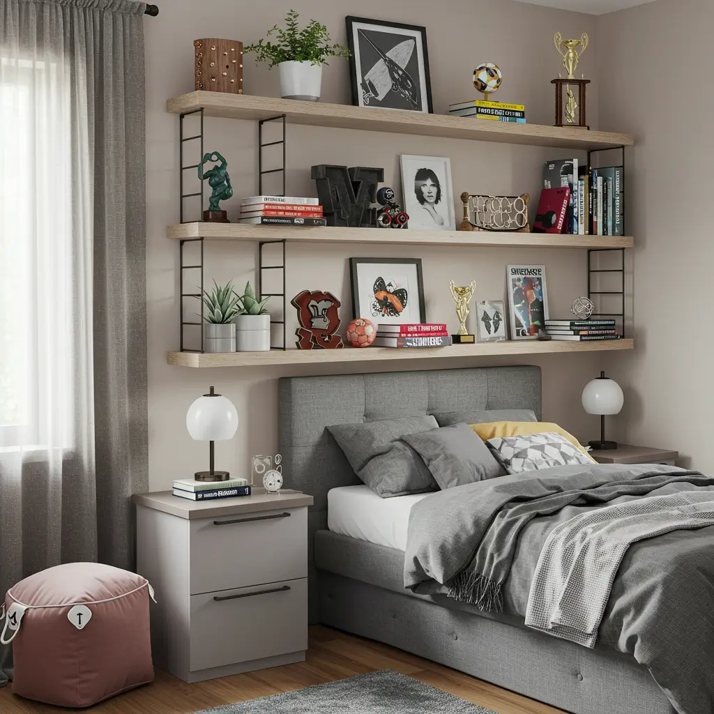 Floating Shelves for Personal Touches