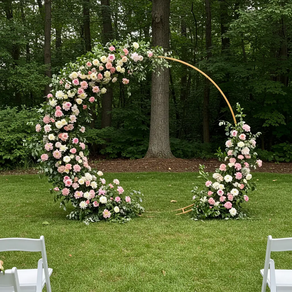 Floral Crescent Arch