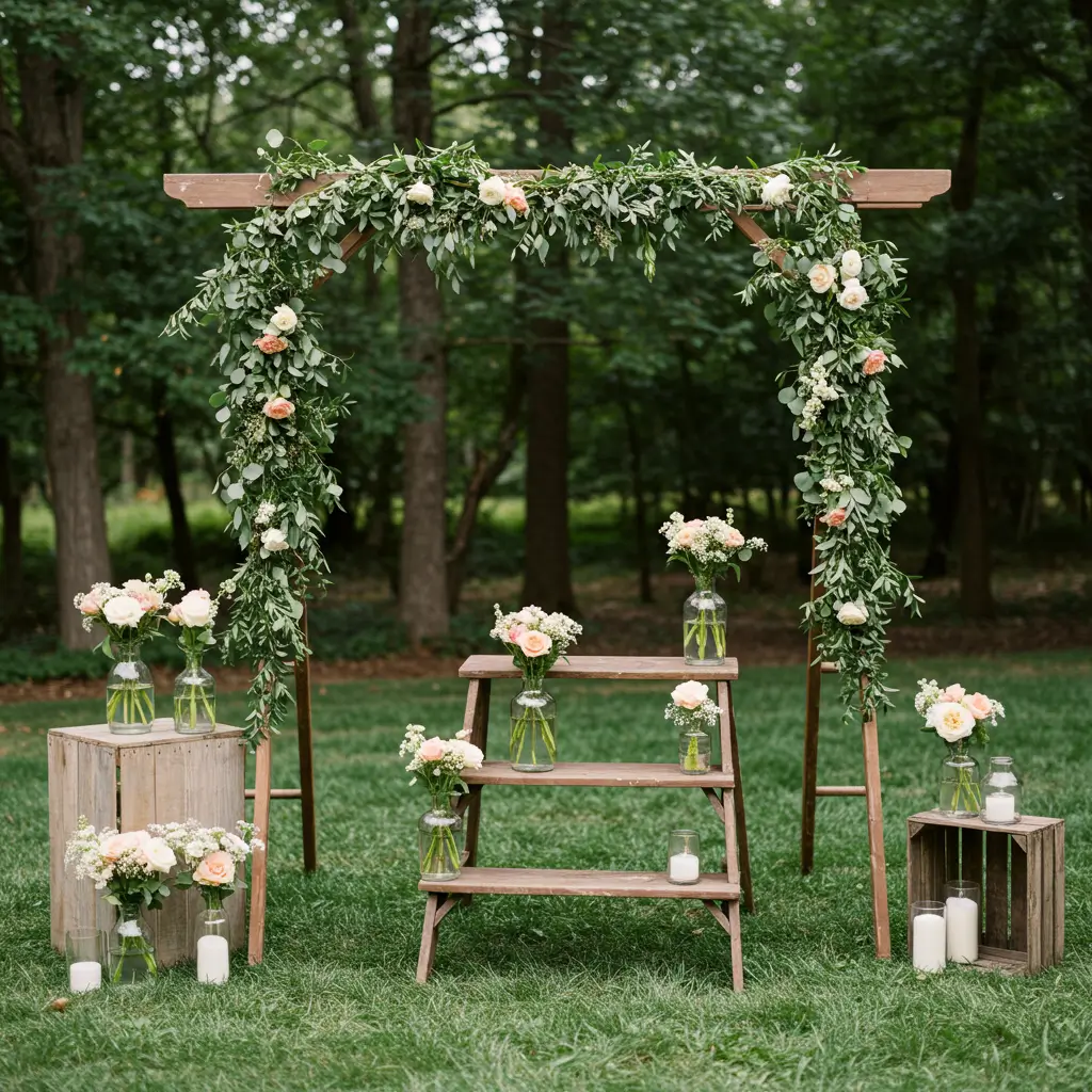 Floral Ladder Arch