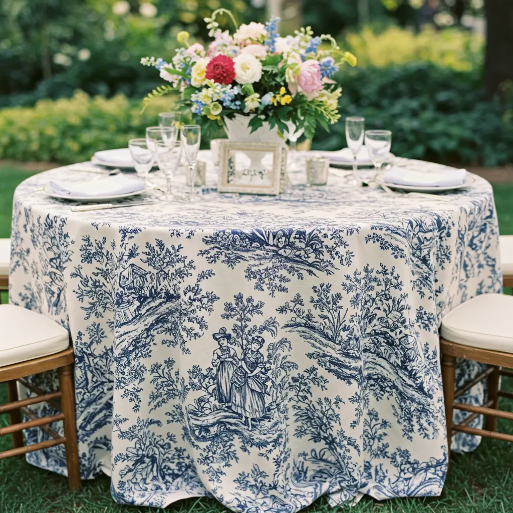 French Toile for Whimsical Vintage