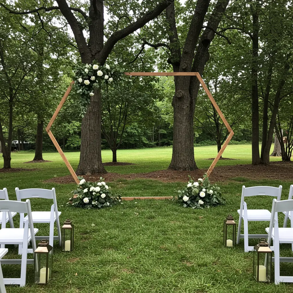 Geometric Wooden Frame