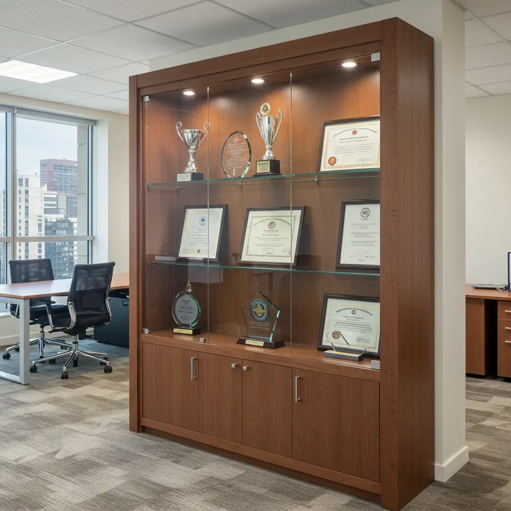 Glass Display Cabinet for Accolades