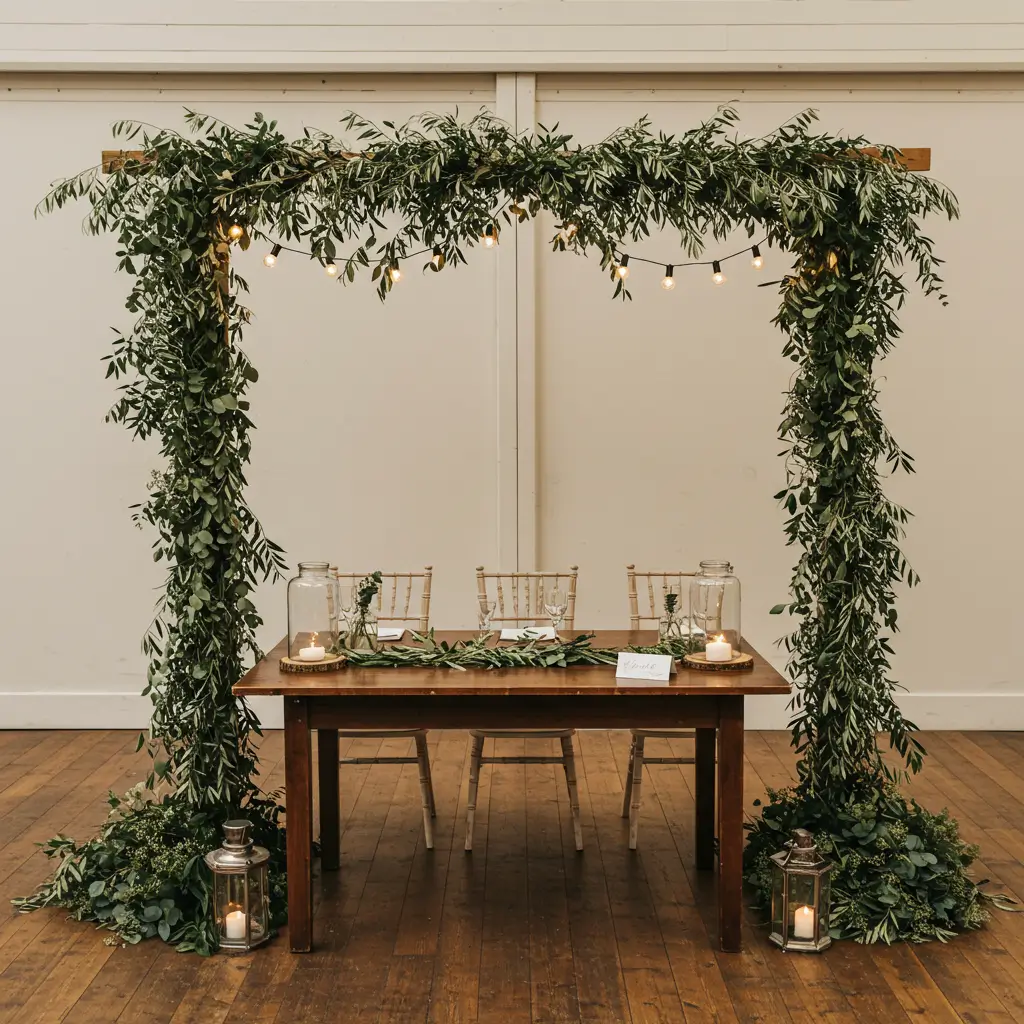 Greenery Garland Table Frame