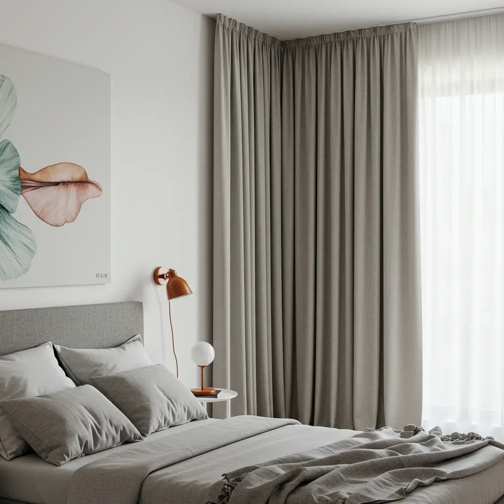 Hang Curtains Close to the Ceiling