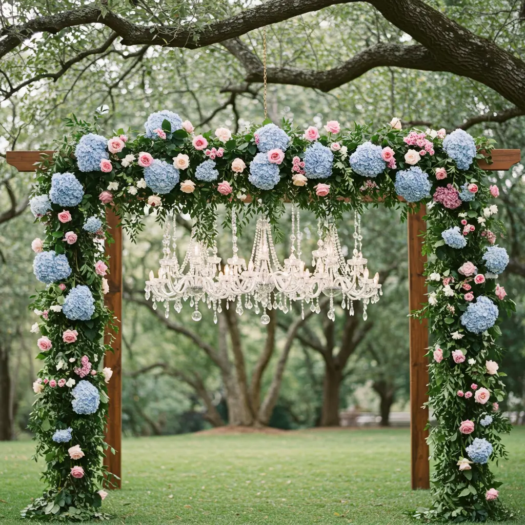 Hanging Floral Chandelier