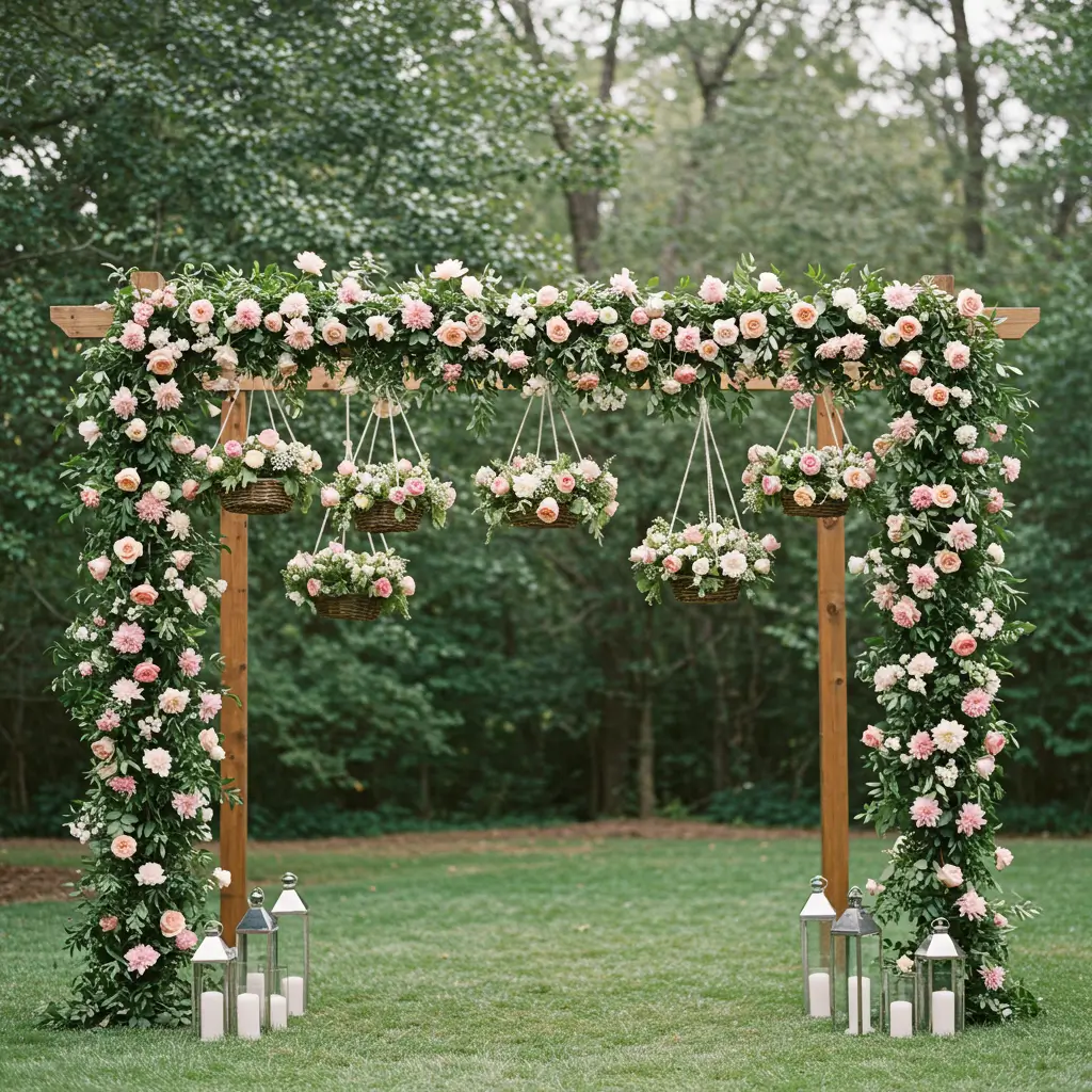Hanging Floral Chandeliers