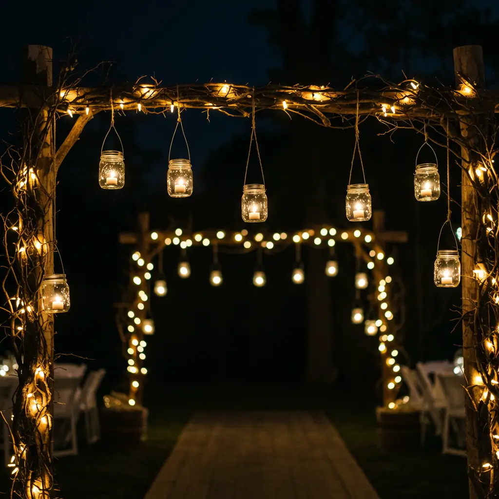 Hanging Mason Jar Lights