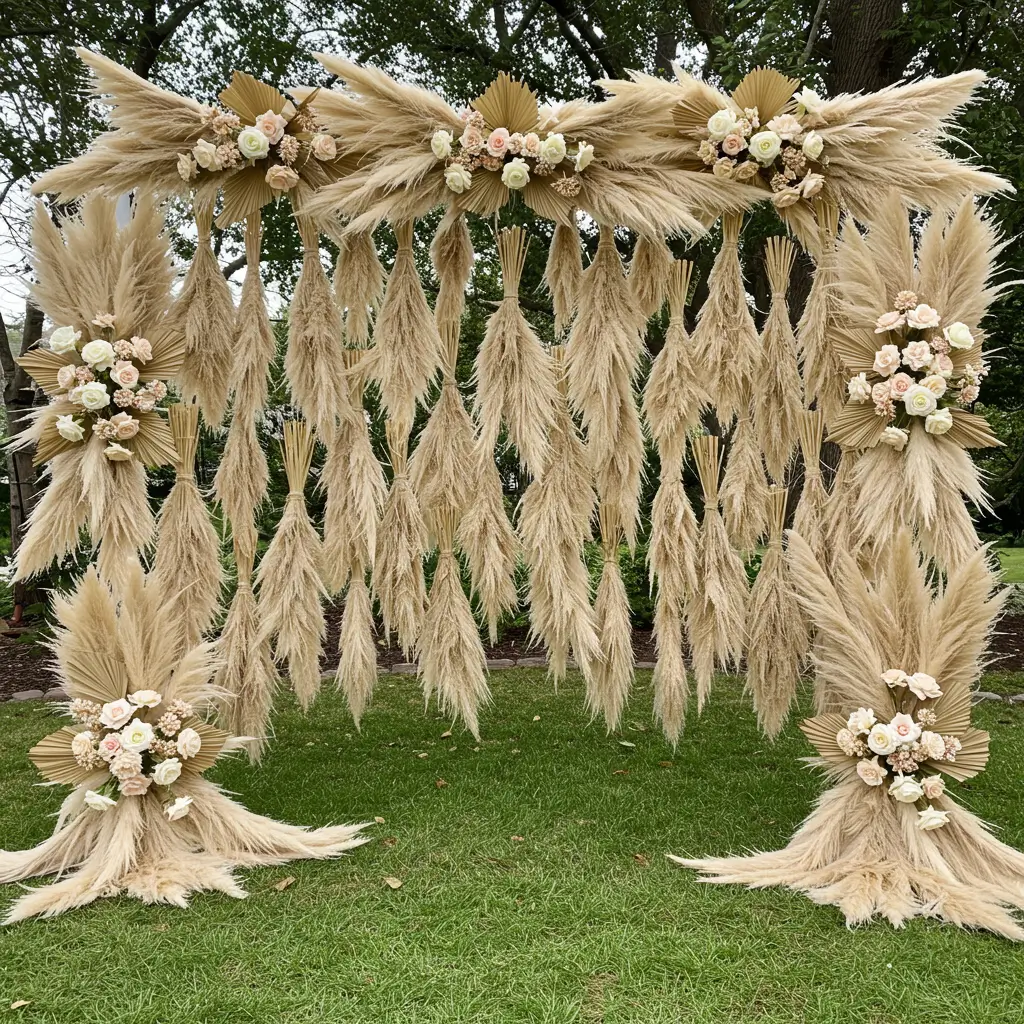 Hanging Pampas Grass