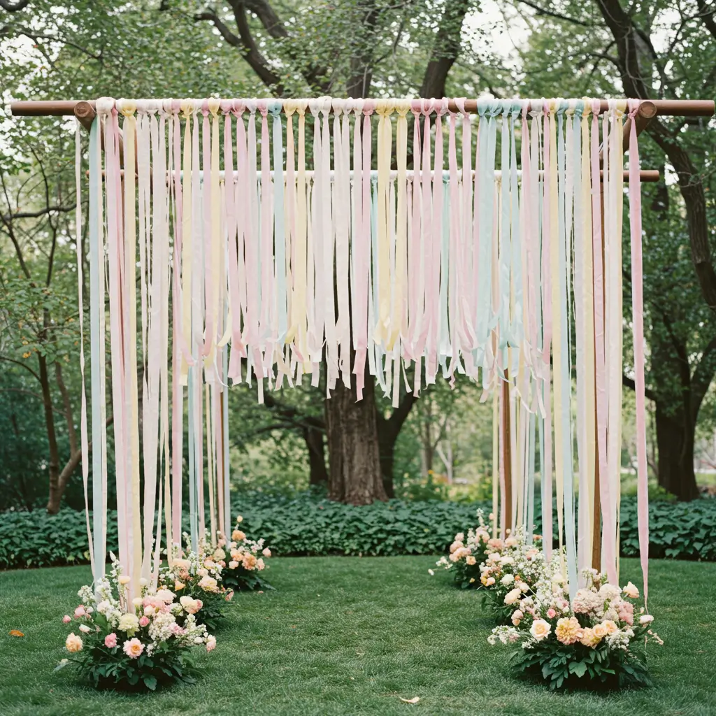 Hanging Ribbon Installation