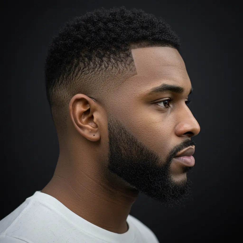 High Skin Fade with Full Beard