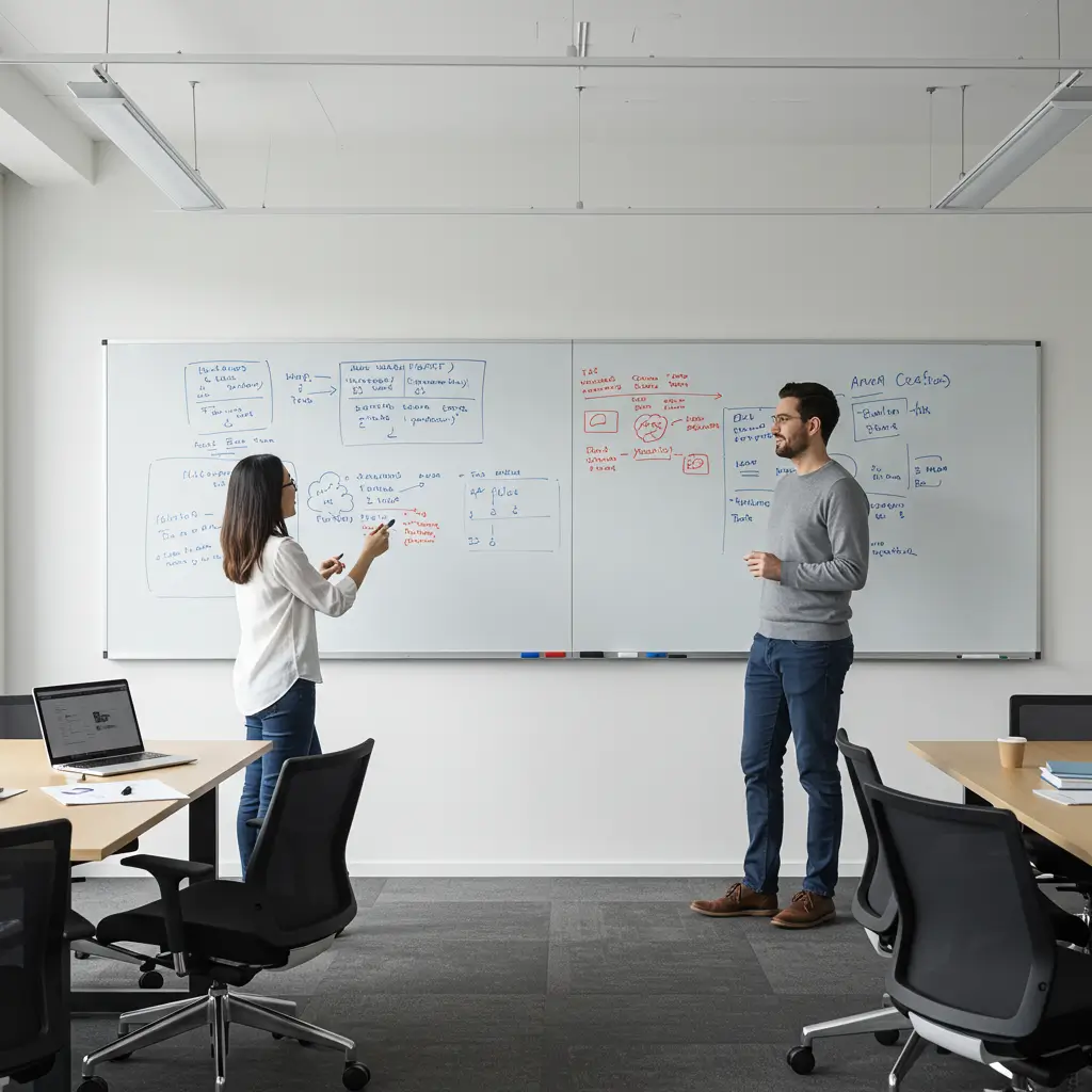 High-Tech Whiteboard Wall