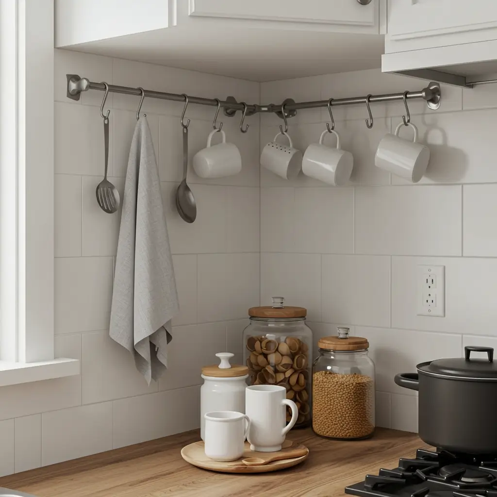 Install Corner Wall Hooks