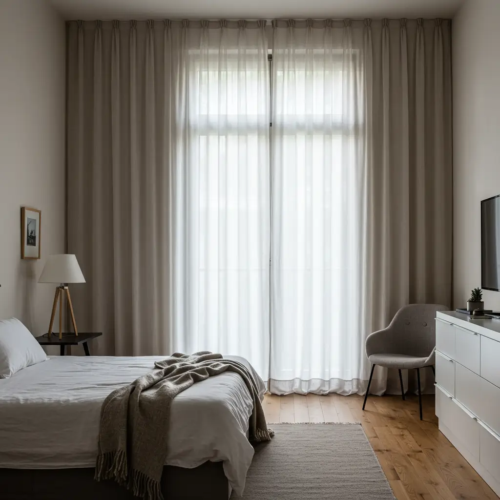Light Curtains with Sheer Layers