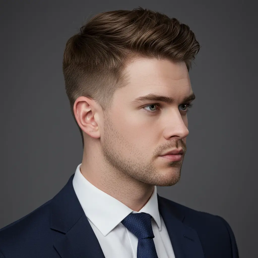 Low Fade with Fringe