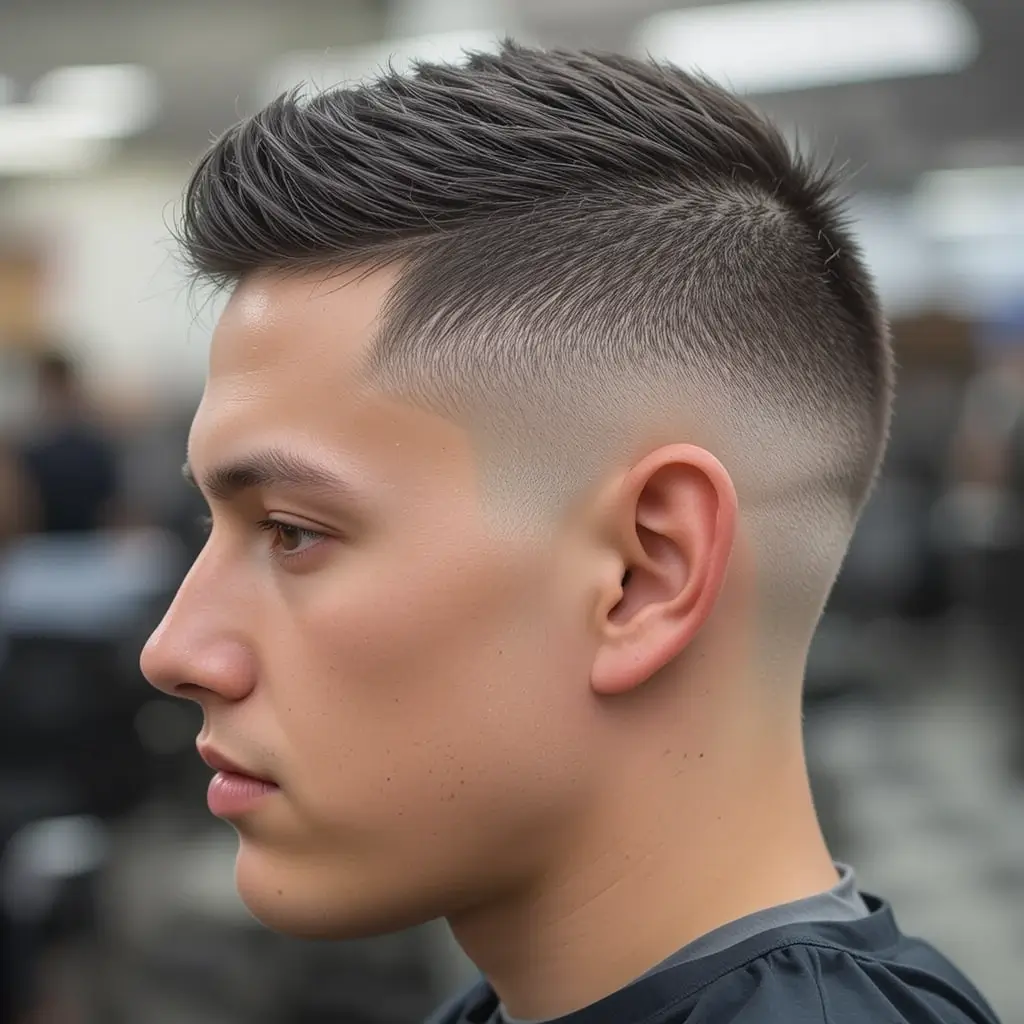 Low Skin Fade with Buzz Cut