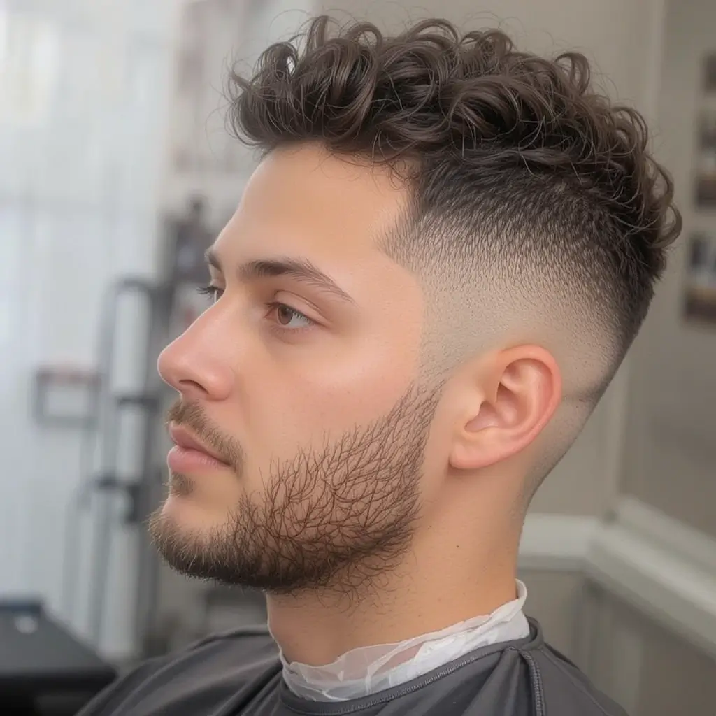 Low Taper Fade with Side Part