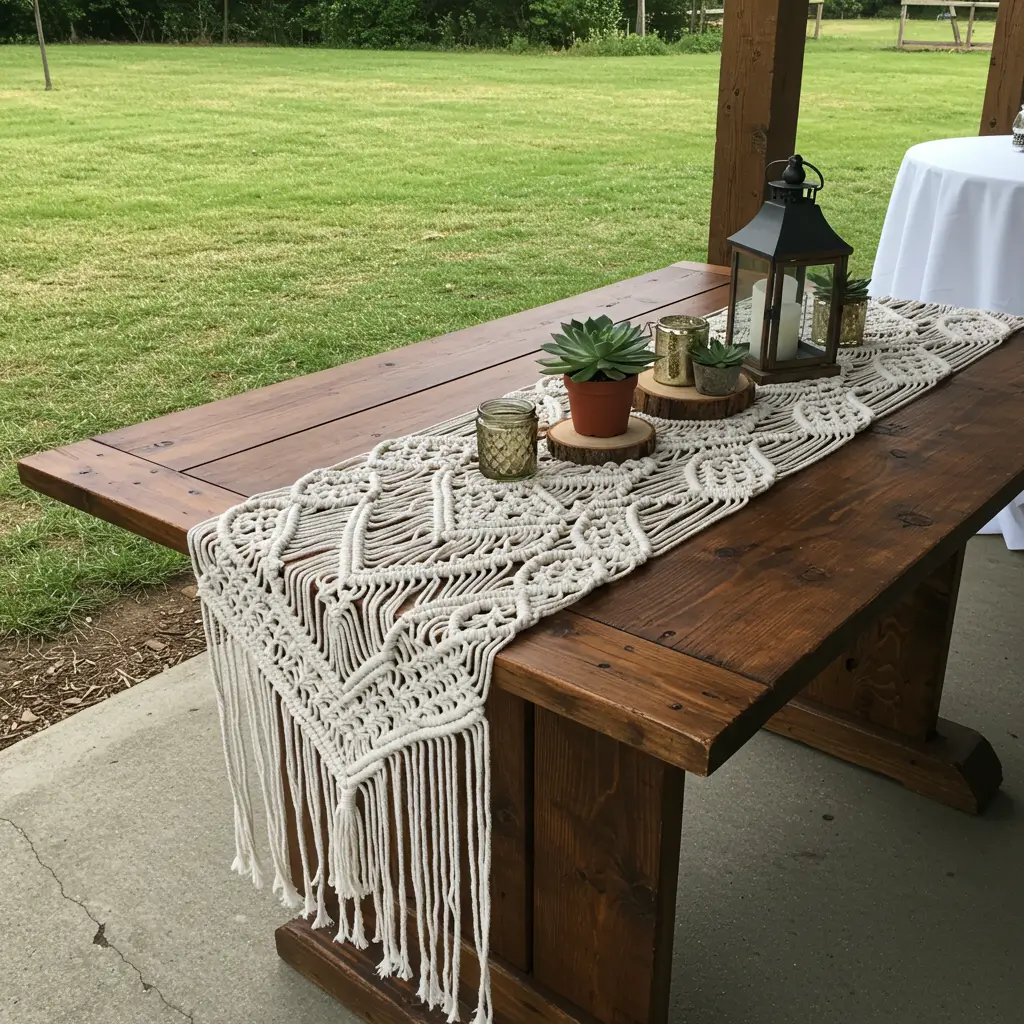 Macrame Table Runner