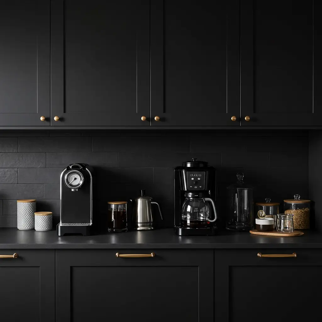 Matte Black Coffee Station