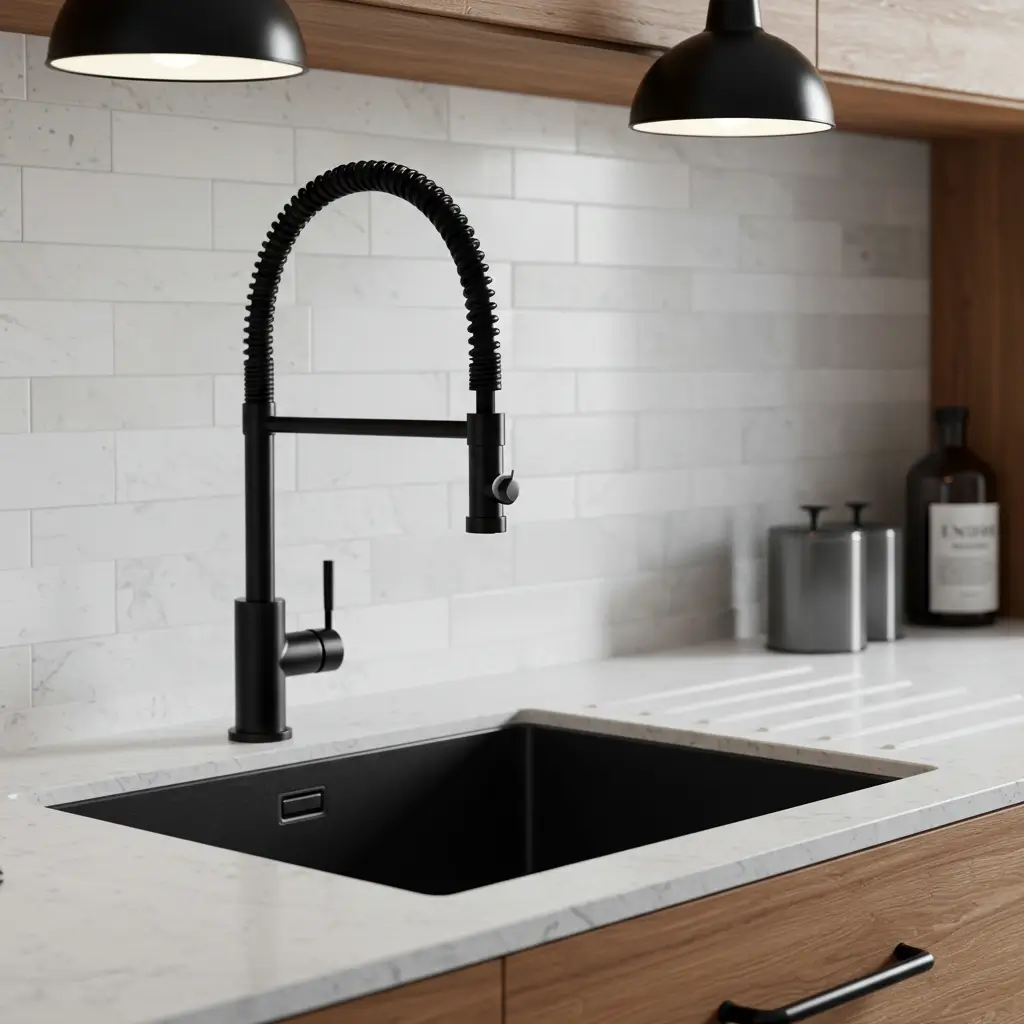 Matte Black Fixtures