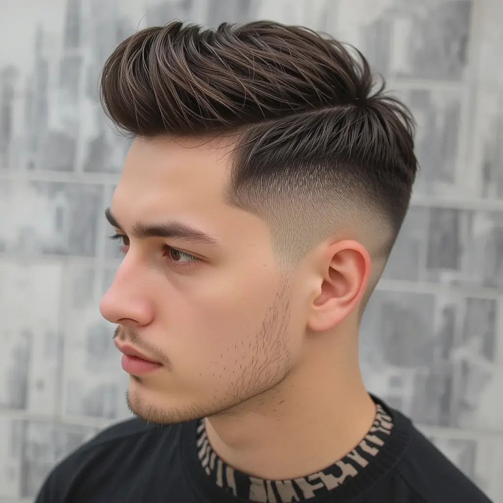 Mid Fade with Textured Crop